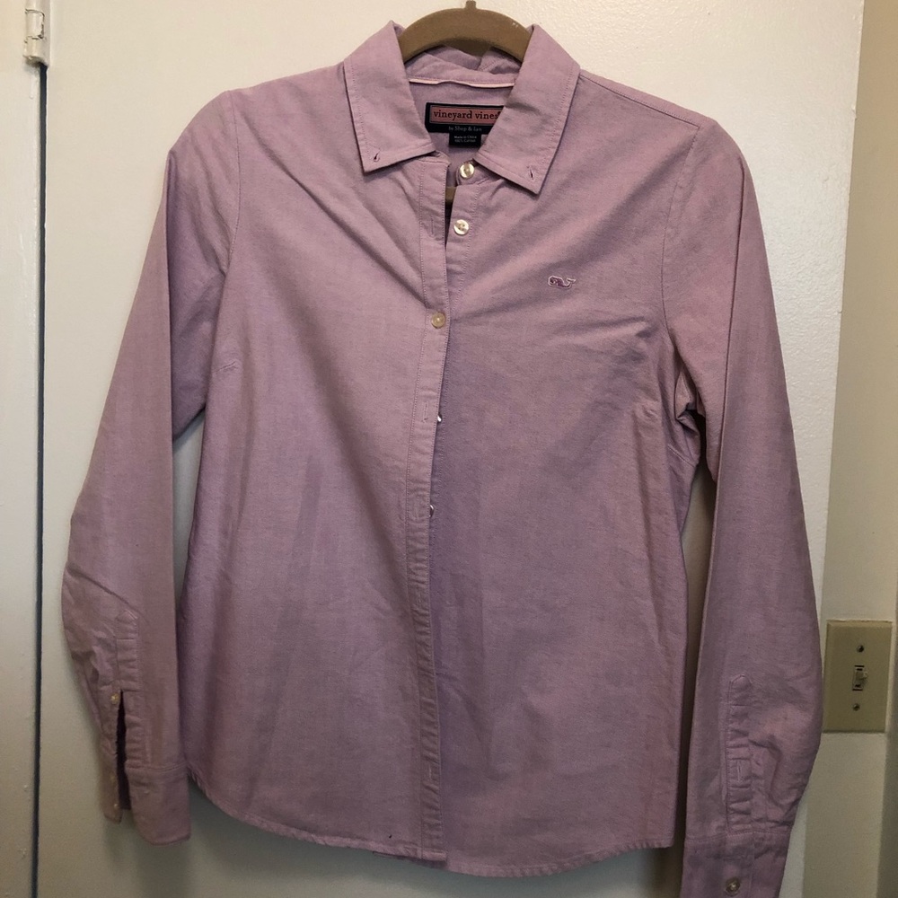 Vineyard vines lavender button down